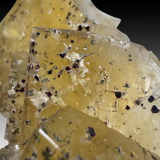 Fluorite With Pyrite Inclusions