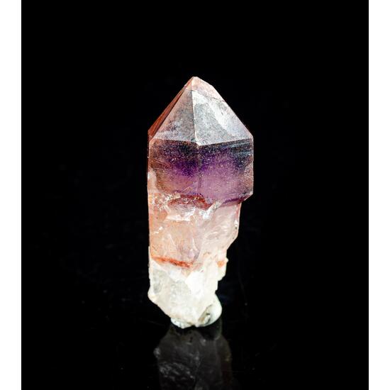 Ferruginous Quartz Sceptre With Amethyst