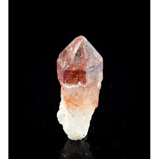 Ferruginous Quartz Sceptre With Amethyst