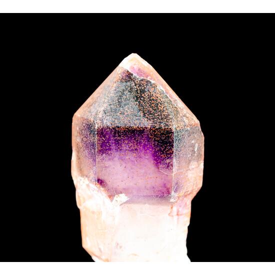 Ferruginous Quartz Sceptre With Amethyst