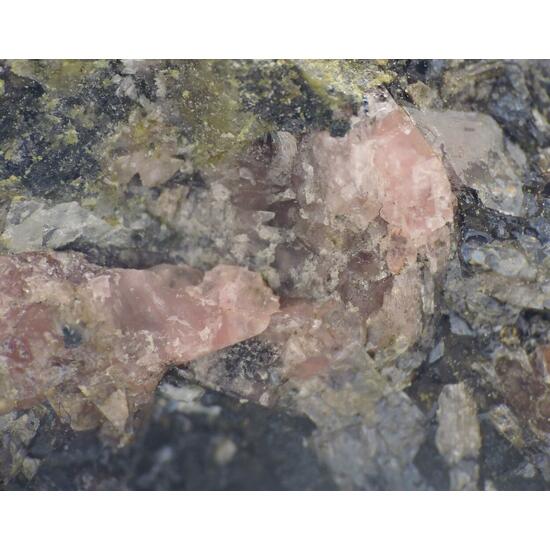 Rhodonite On Ilmenite