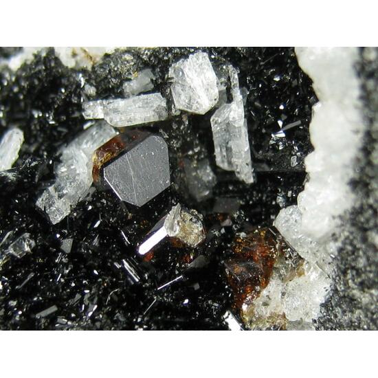 Vesuvianite Sanidine Hornblende & Fluorite