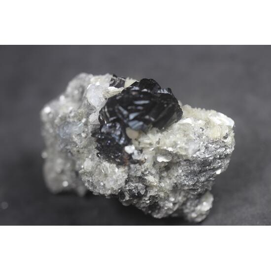 Cassiterite With Beryl Var Aquamarine