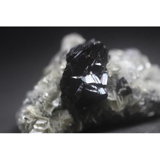 Cassiterite With Beryl Var Aquamarine