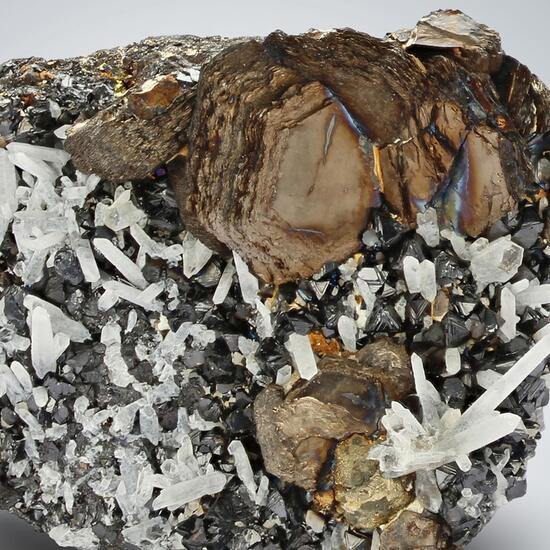 Pyrrhotite With Sphalerite & Quartz