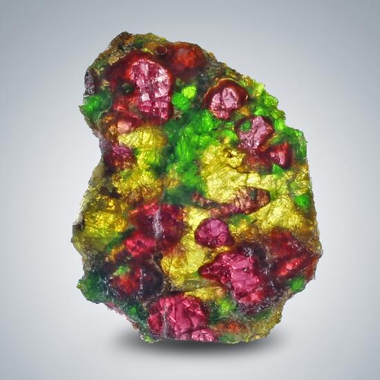 Pyrope With Chromian Diopside & Enstatite