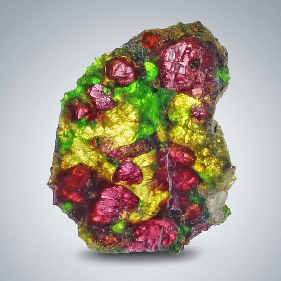 Pyrope With Chromian Diopside & Enstatite