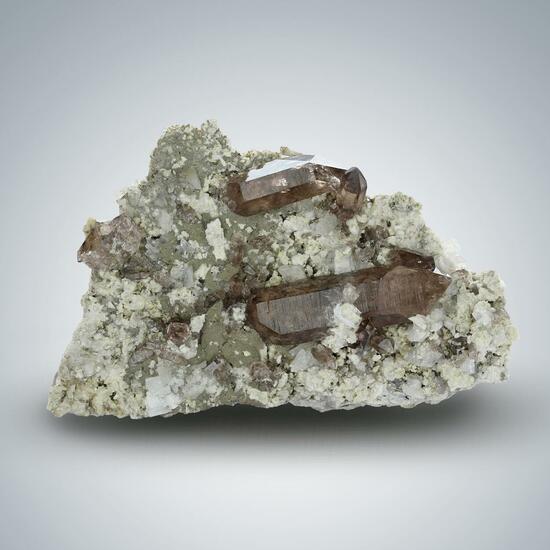 Smoky Quartz & Adularia