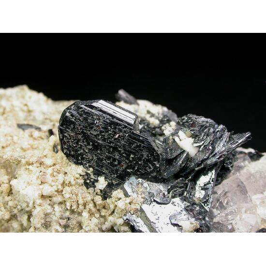 Hematite Rutile Schorl Calcite Adularia & Quartz