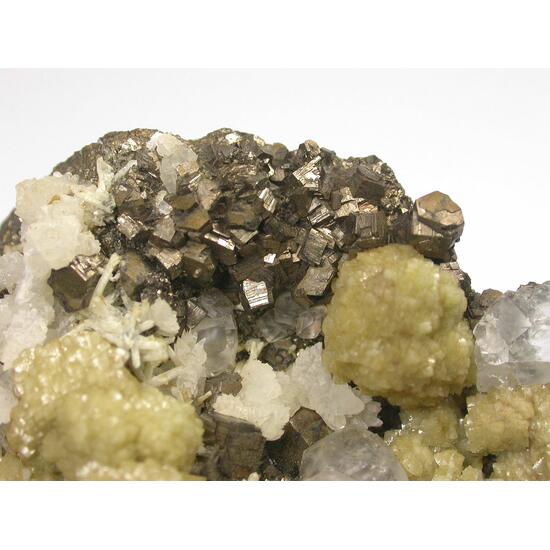 Fluorite Pyrrhotite Calcite Siderite & Quartz