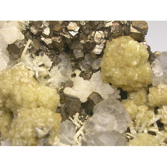 Fluorite Pyrrhotite Calcite Siderite & Quartz