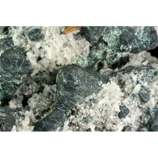 Tennantite & Wulfenite On Quartz