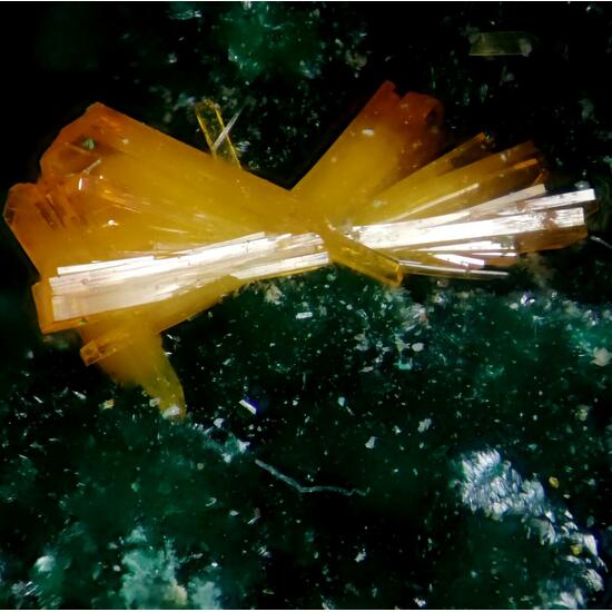 Kasolite On Malachite