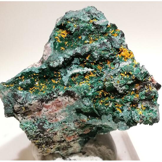 Kasolite On Malachite