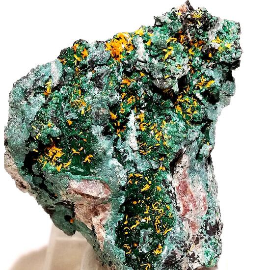 Kasolite On Malachite