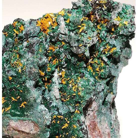 Kasolite On Malachite