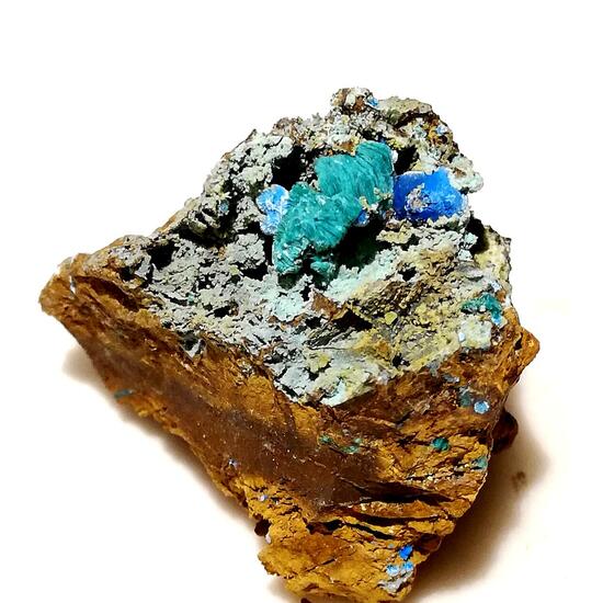 Chalcophyllite & Cyanotrichite