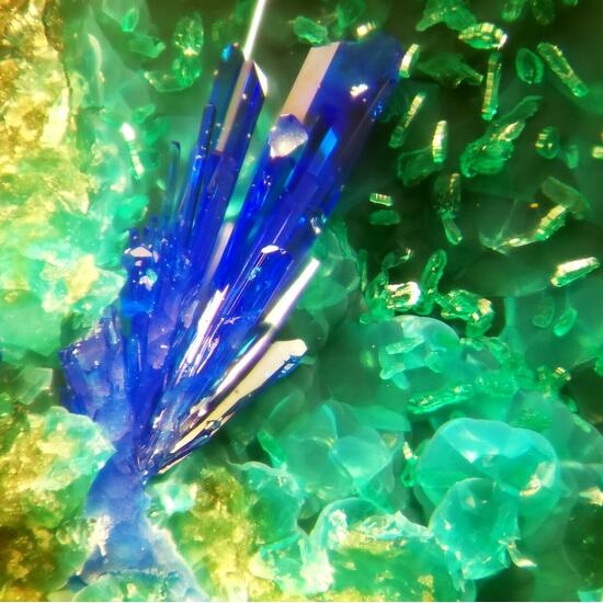 Linarite & Brochantite