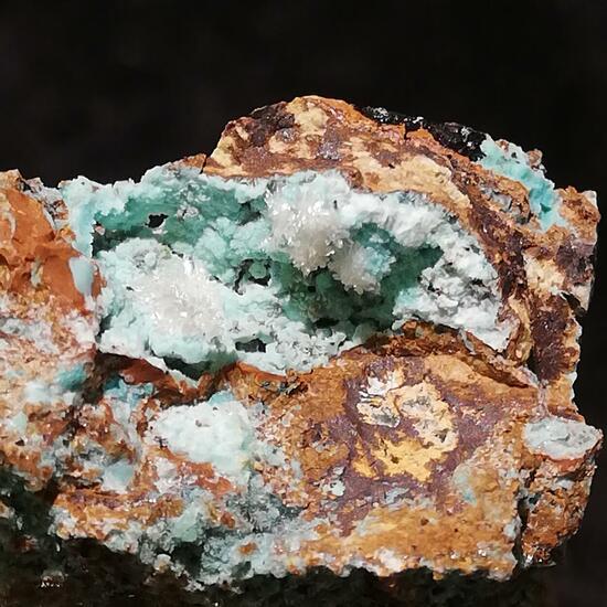 Cerussite On Chrysocolla