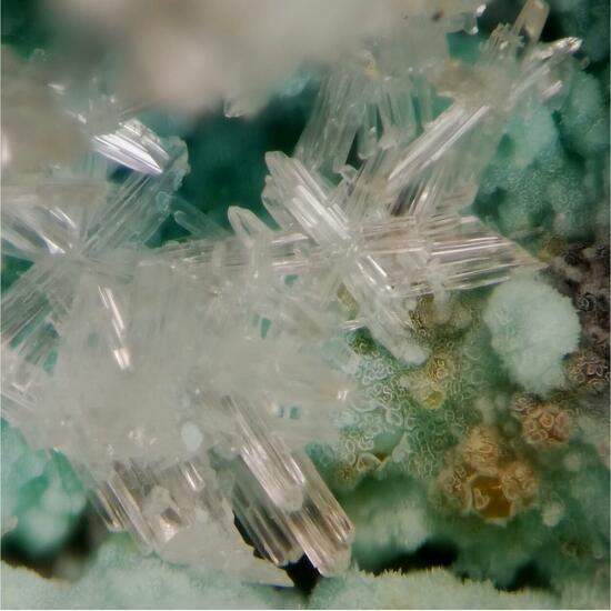 Cerussite On Chrysocolla