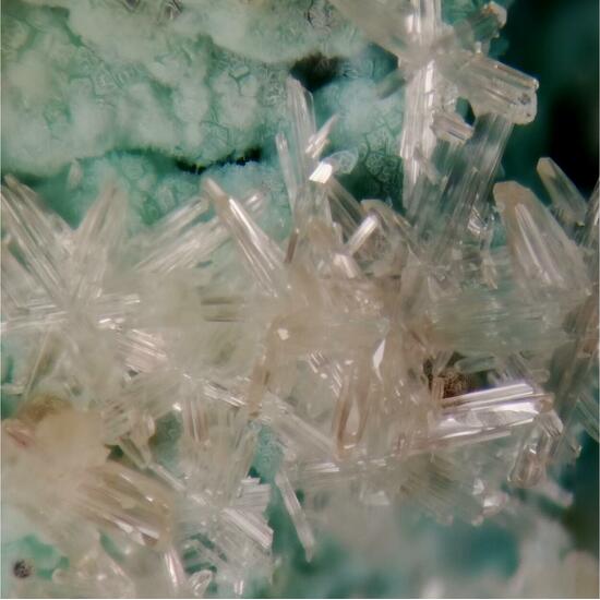 Cerussite On Chrysocolla