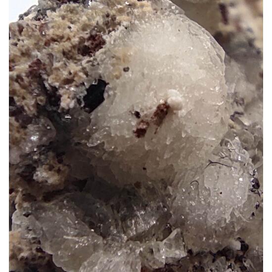 Fluorapatite Calcite & Hematite