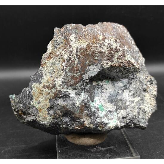 Malachite On Graphite