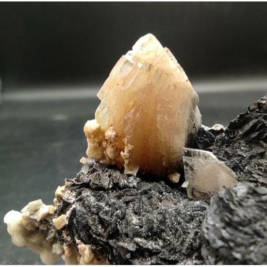 Aragonite & Calcite On Siderite