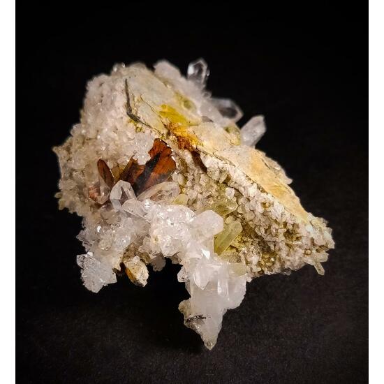 Brookite & Quartz