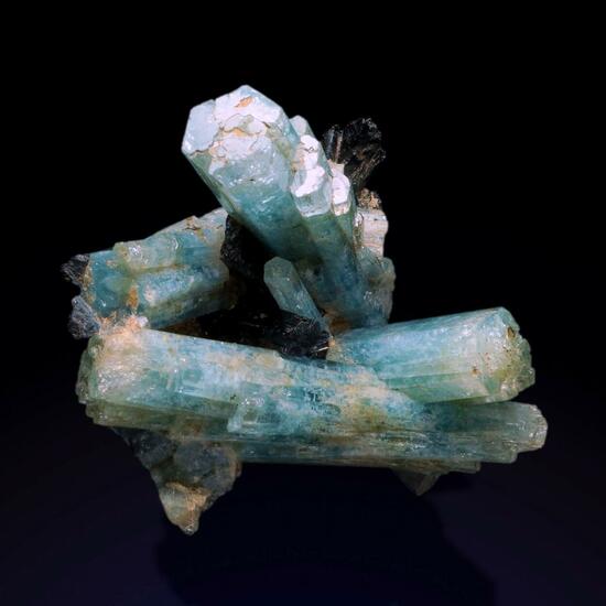 Aquamarine & Schorl