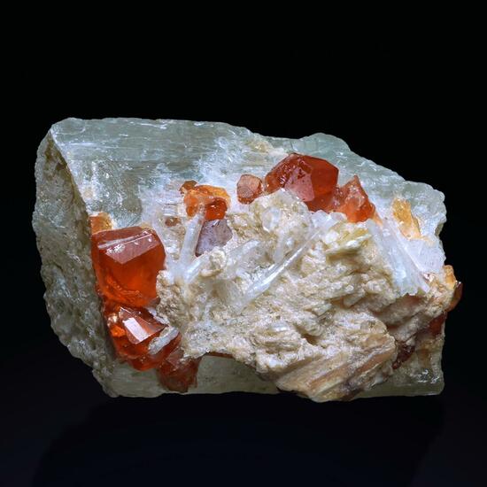 Spessartine On Spodumene